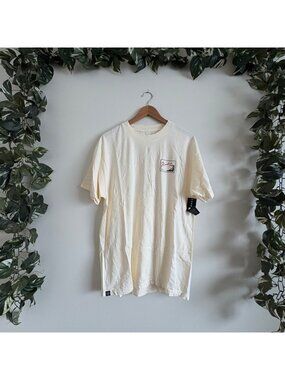 M22 Short Sleeve Scoop Neck Paradise Graphic T-Shirt Cream NWT Men’s Size L